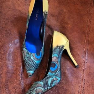 Nine West Peacock Feather High Heels / Pumps
